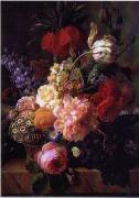 unknow artist Floral, beautiful classical still life of flowers.064 painting